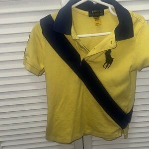 Polo by Ralph Lauren Kids Yellow and Navy Shirt